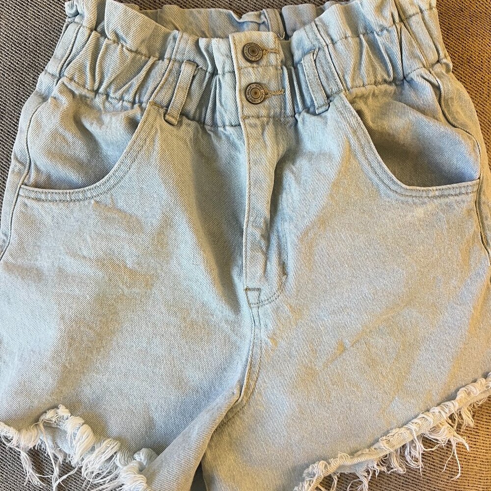 Denim High Rise Mom shorts
